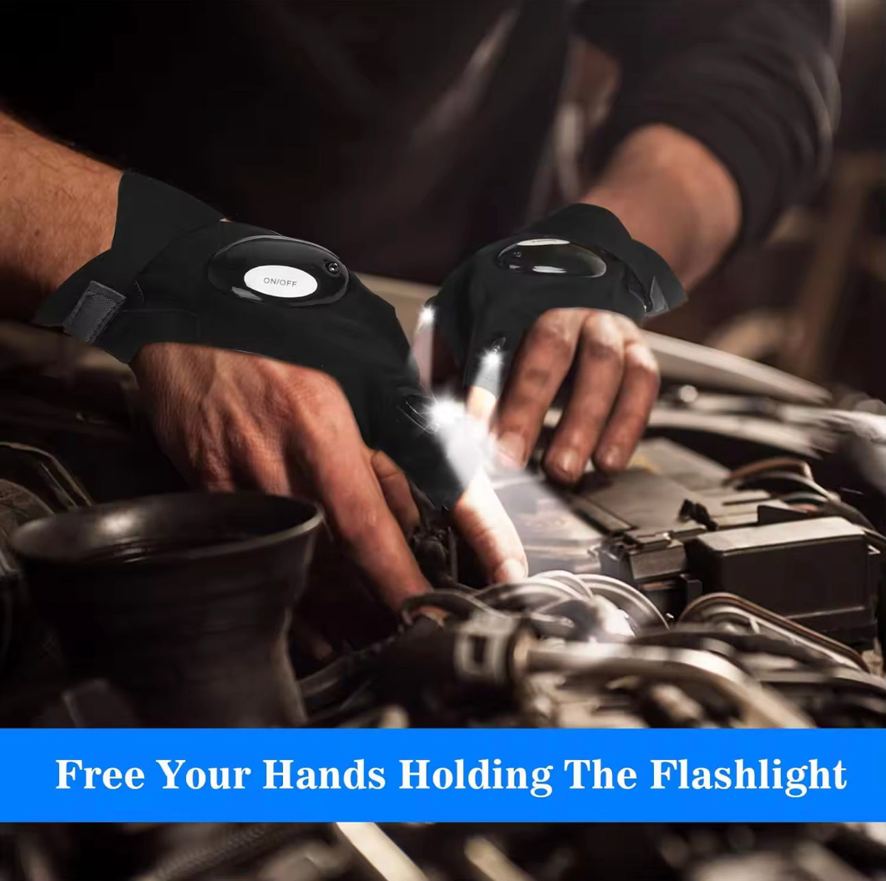 Florea™ Waterproof LED Gloves