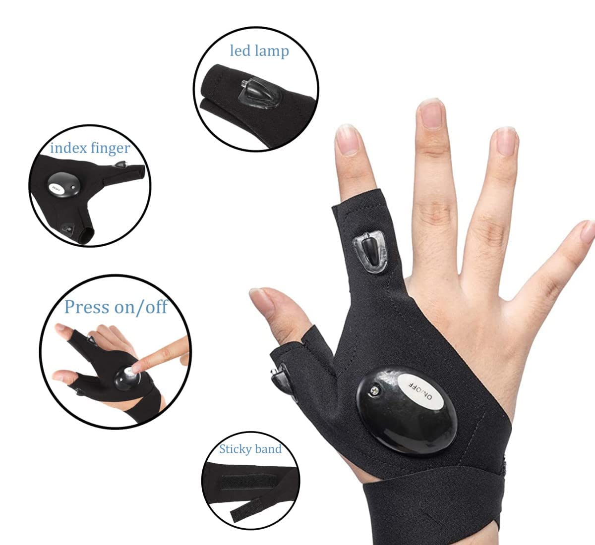 Florea™ Waterproof LED Gloves