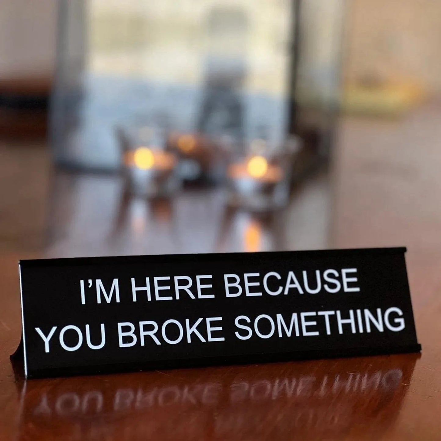 Florea™ Sarcastic Acrylic Office Desk Signs