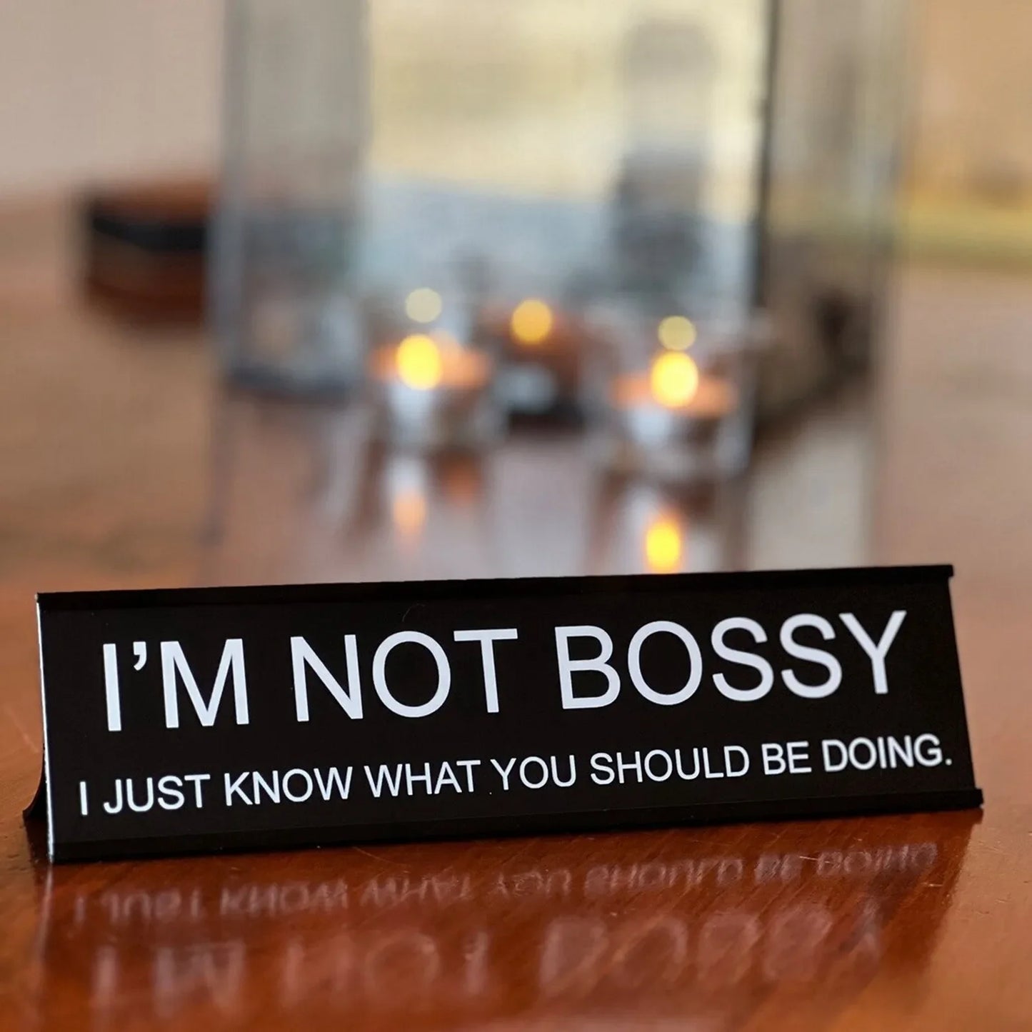 Florea™ Sarcastic Acrylic Office Desk Signs