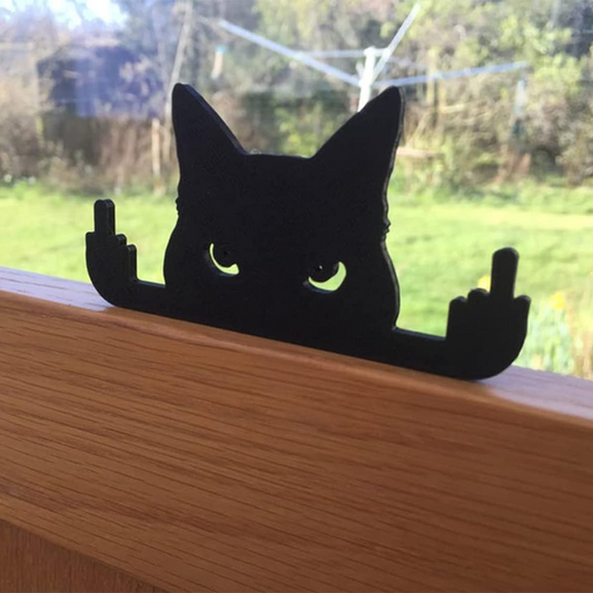 Florea™ Middle Finger Black Cat Decoration