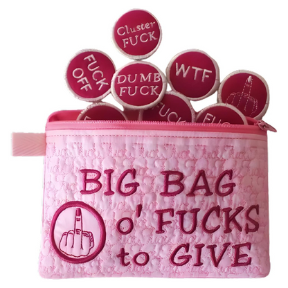 Florea™ Big Bag Of Fucks To Give Zipper Pouch