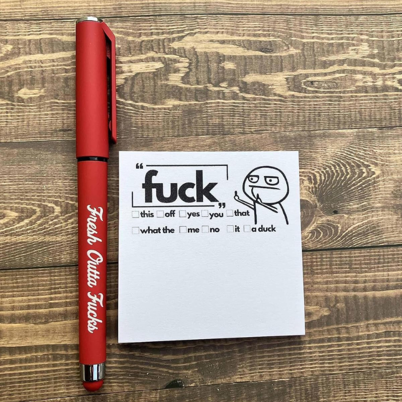 Florea™ Fresh Outta Fucks Pen and 50pc Paper