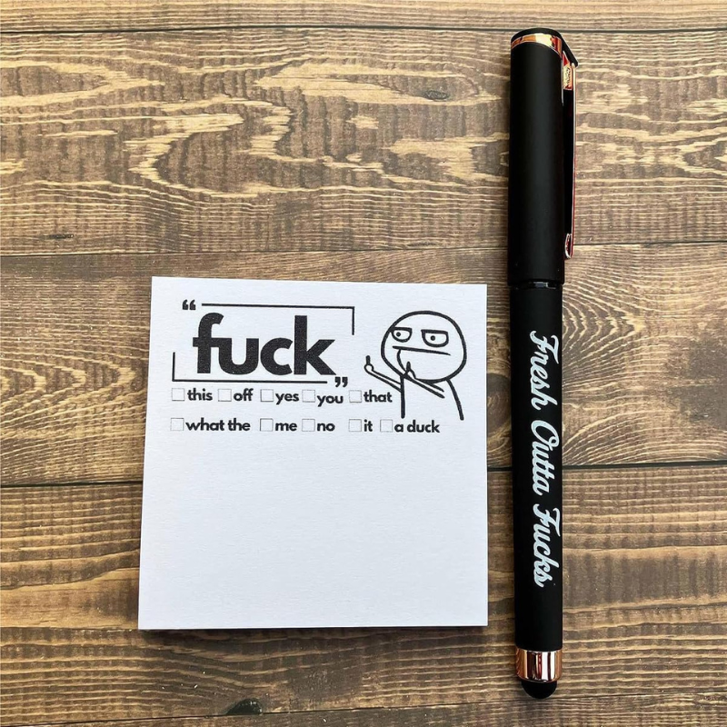 Florea™ Fresh Outta Fucks Pen and 50pc Paper