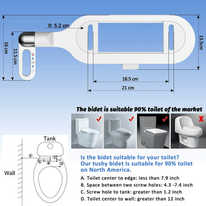 Florea™ Ultra-Slim Adjustable Water Bidet