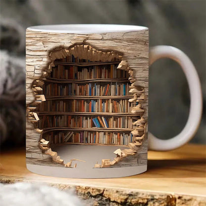 Florea™ 3D Bookshelf Mug